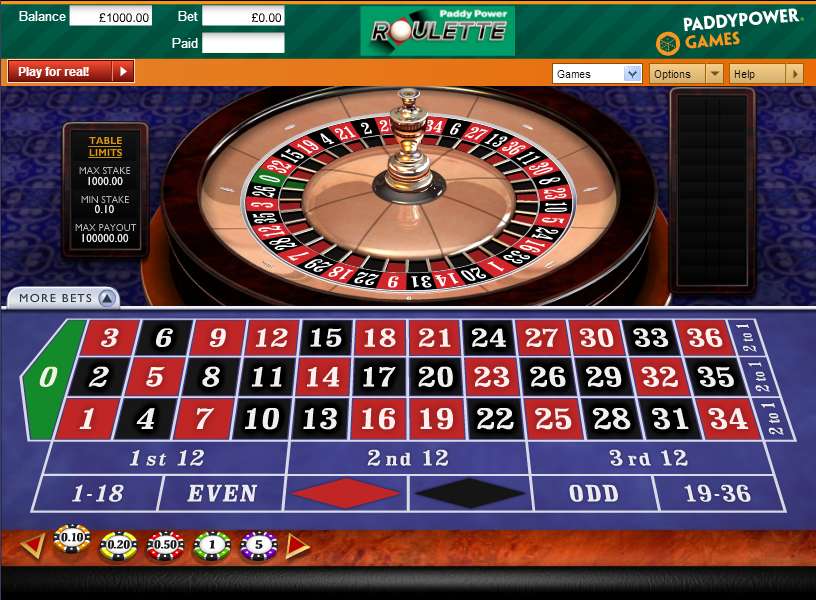 Paddy power live roulette game